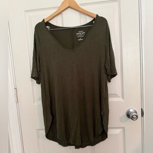 Torrid Super Soft Knits Tunic Top T-shirt Green Size 1 1X